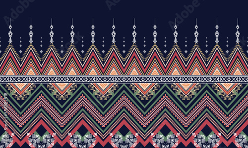 Abstract geometric ethnic pattern design for background or wallpaper