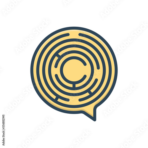 Color illustration icon for complications 