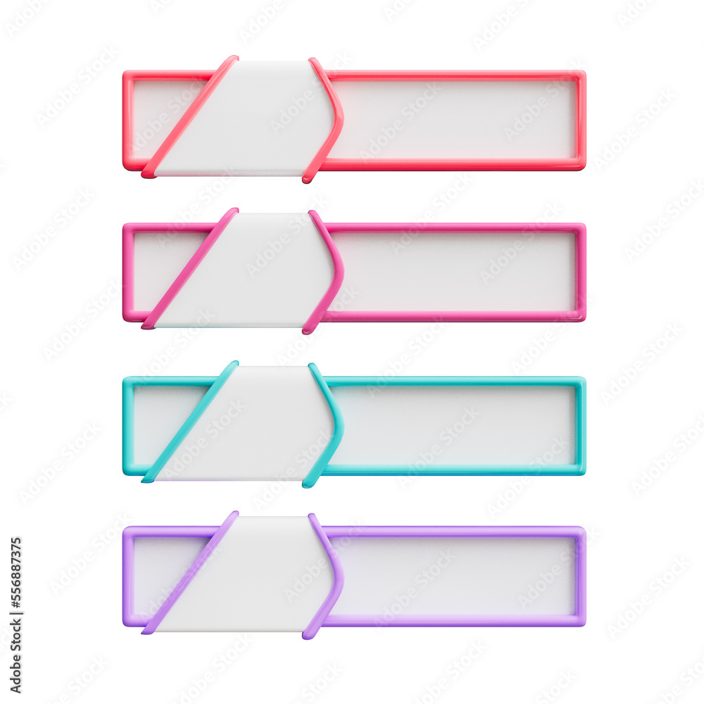 Four steps business infographic banner cutout Four steps business infographic banner cutout