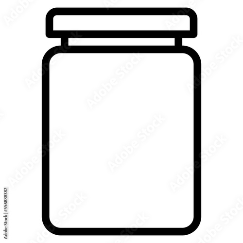 Bottle line icon