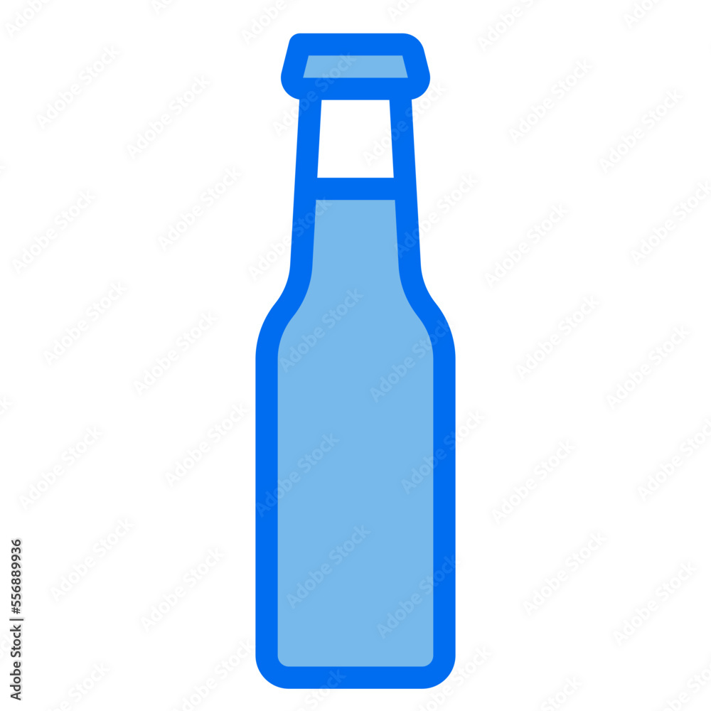 Bottle blue line icon Bottle blue line icon