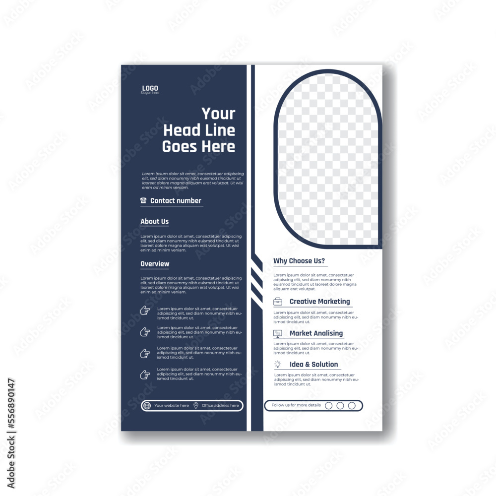 Vetor de Templets for creative or modern vector file A4 size layout