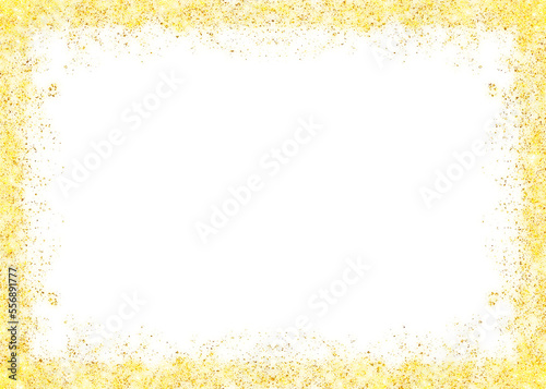 Photography beautiful abstract golden rectangle frame