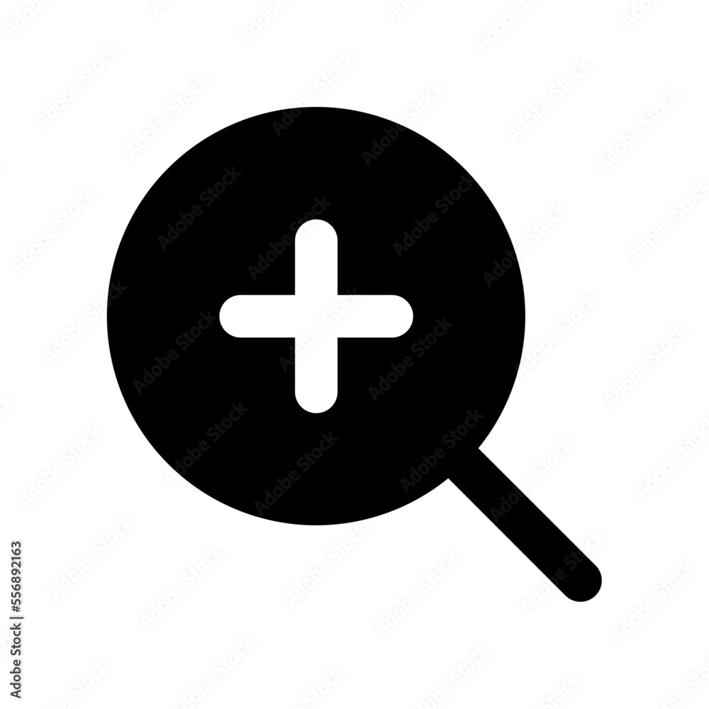 Illustration of User Interface Zoom In design Icon Illustration of User Interface Zoom In design Icon
