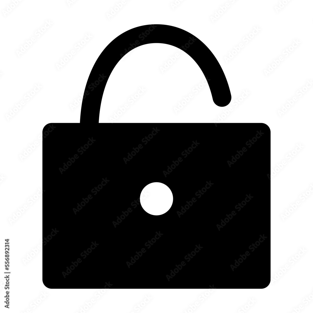 Illustration of User Interface Unlock design Icon Illustration of User Interface Unlock design Icon