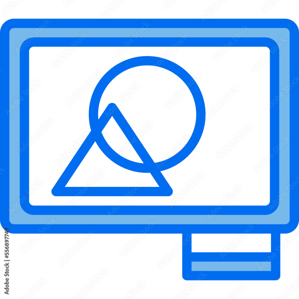 board blue line icon board blue line icon