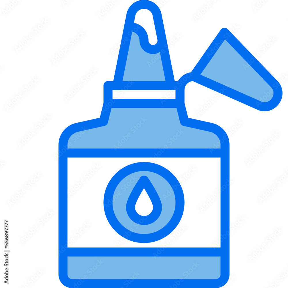 glue blue line icon glue blue line icon