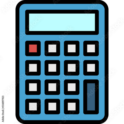 calculator line icon