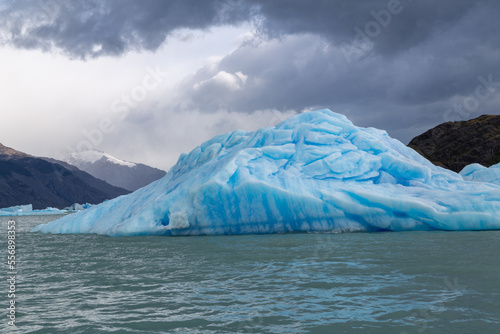 Argentinian Patagonia and a floating iceberg.