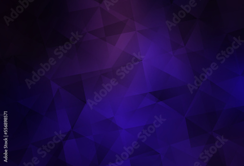 Dark Purple, Pink vector abstract polygonal pattern.