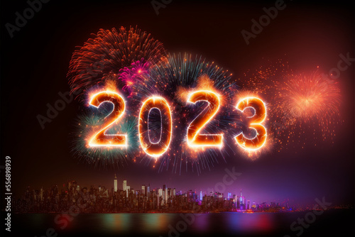 all, gestirn, nacht, licht, jahre, neu, urlaub, neujahr, weihnachten, 2023, feuerwerk, feuer, licht, nacht, feier, stadt, himmel, abbildung, explosion, bunt, bauwerk