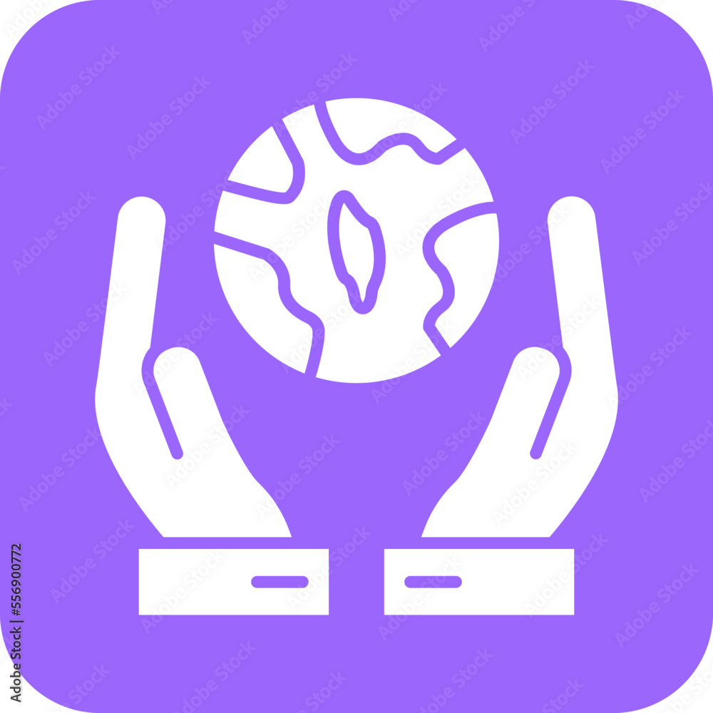 Obraz premium Save World Icon Style