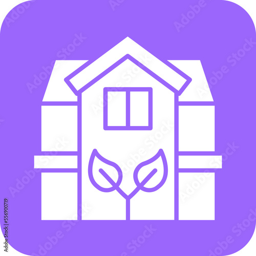 Eco House Icon Style