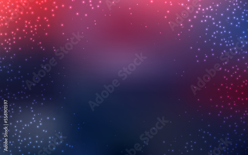 Dark Pink, Blue vector layout with cosmic stars.