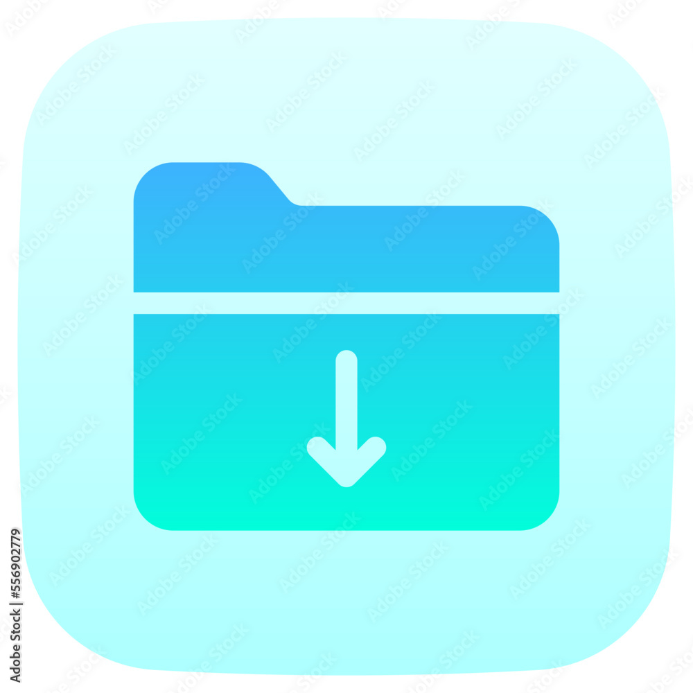 download flat gradient icon download flat gradient icon