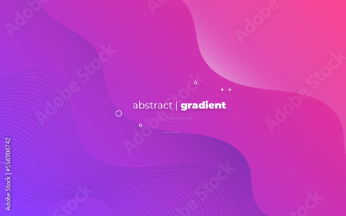 Abstract Modern Background with Motion Wave Lines Element and Purple Blue Gradient Color