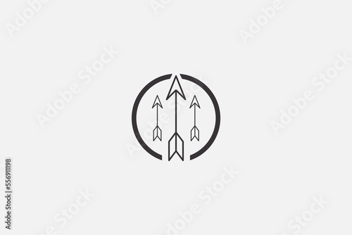 Illustration vector graphic of arrows in circle