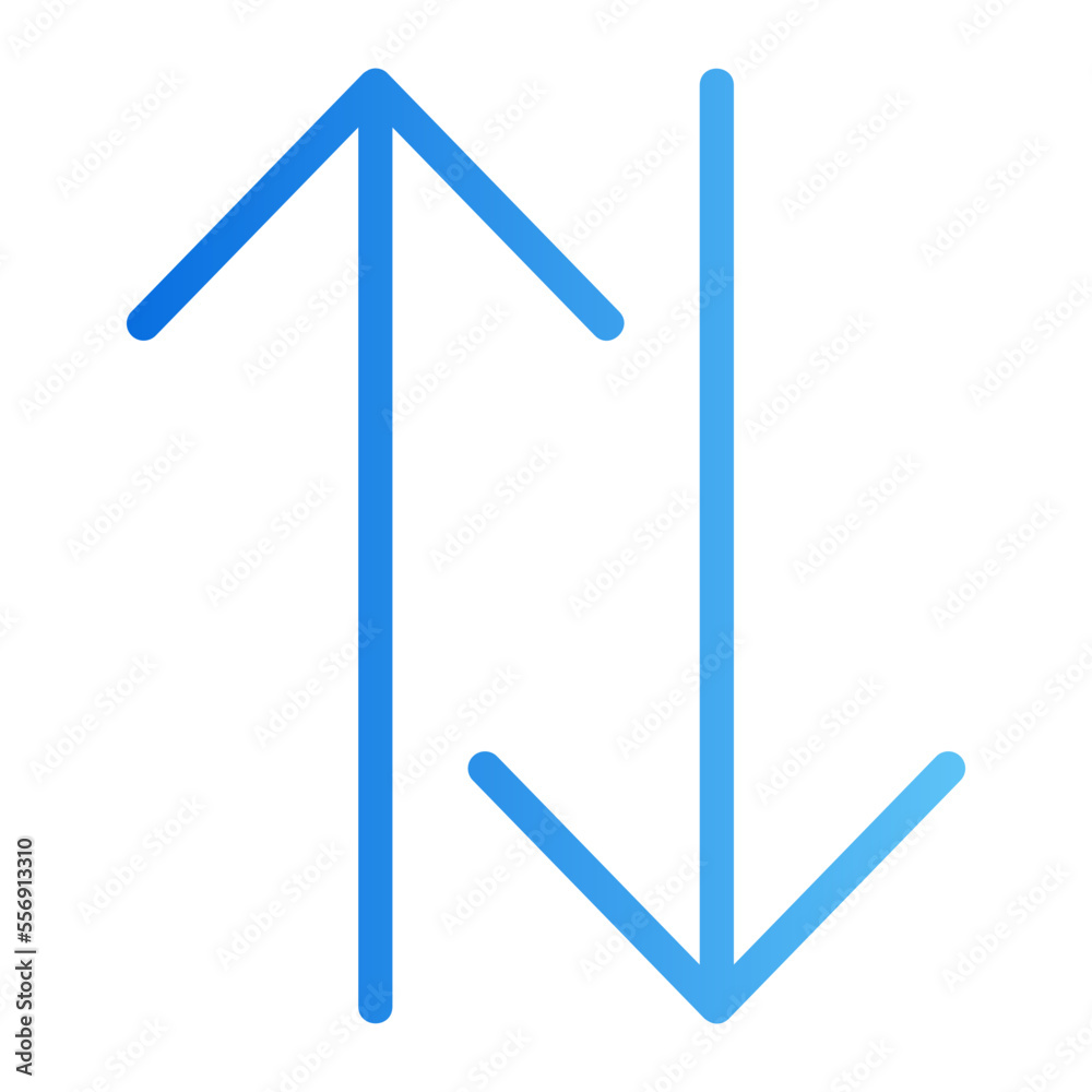 up down gradient icon