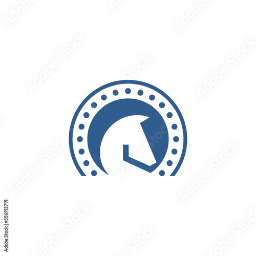 horse side face logo design vector sign