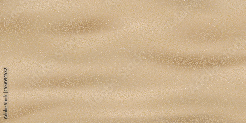 Sand beach texture background.Horizon Coastal beach waves for Summer vacation on seaside.Tropical seashore landscape.Desert surface,Vector 3d Brown sandy dune for Summer banner.Top view Ocean, River