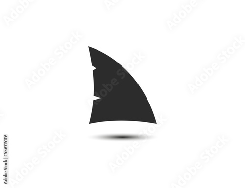 Shark fin icon. Vector illustration.
