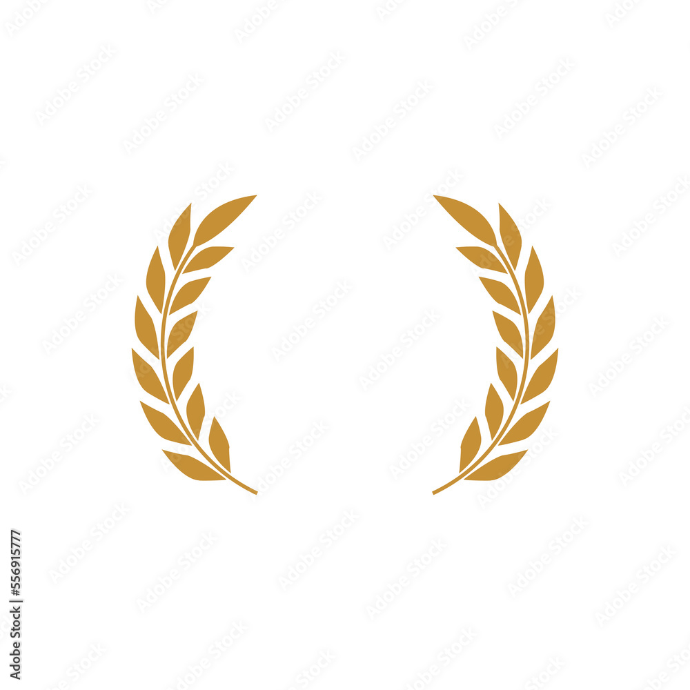 wheat or rice logo design vector sign