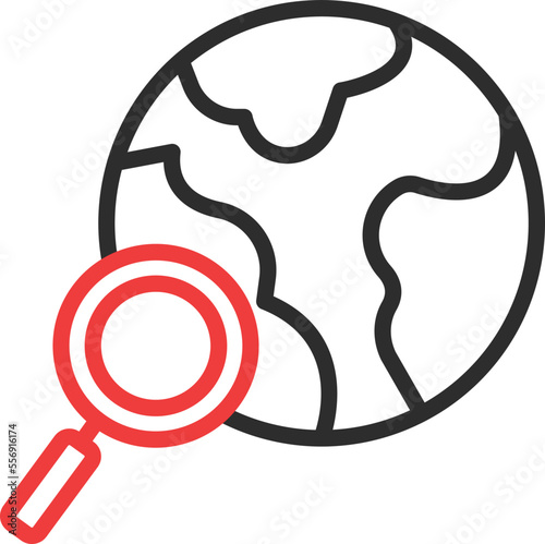 Search earth Vector Icon
