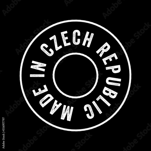 Made in Czech Republic text emblem stamp, concept background