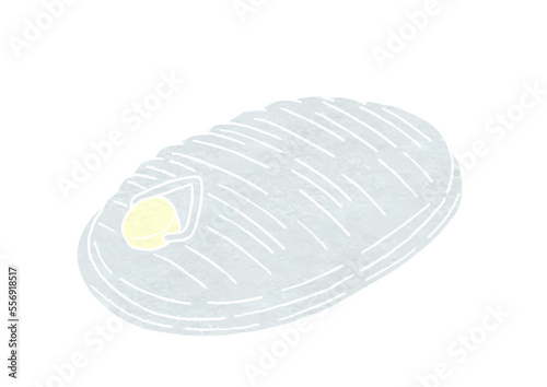 湯たんぽのイラスト（版画風）