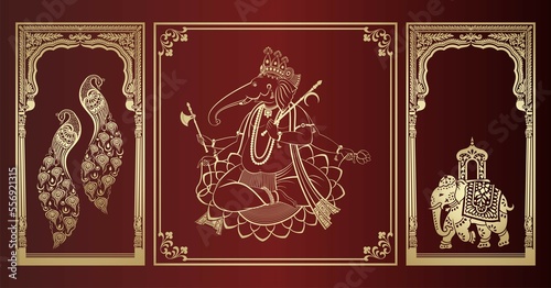 Wallpaper Mural Hindu icons, Hinduism ,cultural heritage , India , Asia	 Torontodigital.ca