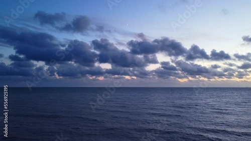 Wallpaper Mural Aerial view beautiful ocean landscape with endless water on horizon Torontodigital.ca