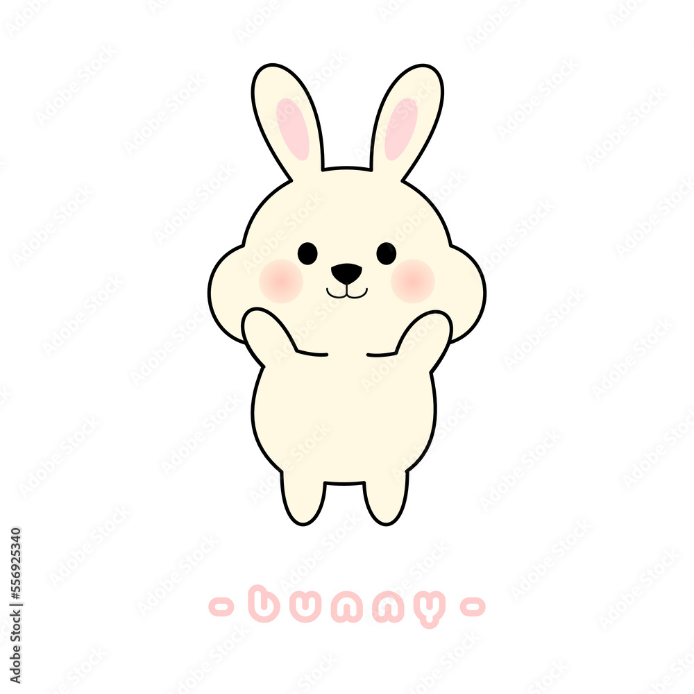 Cute rabbit bunny sitting Cute rabbit bunny sitting