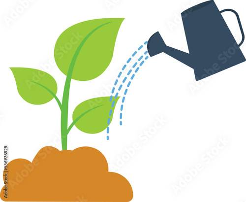 Watering plant Vector Icon
