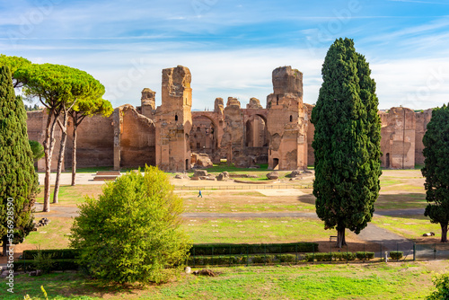 Baths of Caracalla (Terme di Caracalla) ruins in Rome, Italy photo