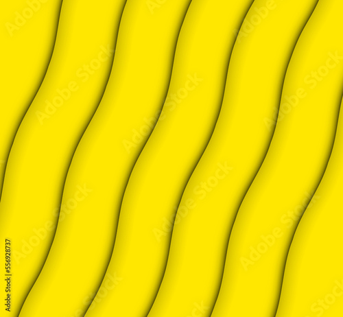 Abstract 3D geometric yellow background