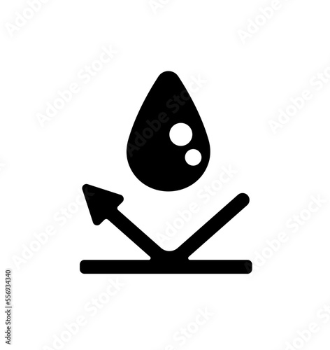 Waterproof ( water protection ) vector icon illustration