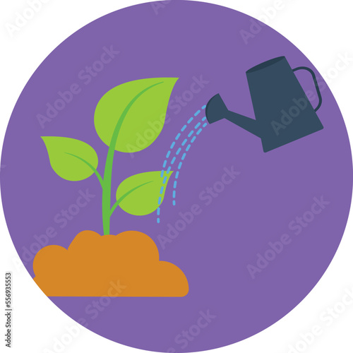 Watering plant Vector Icon
