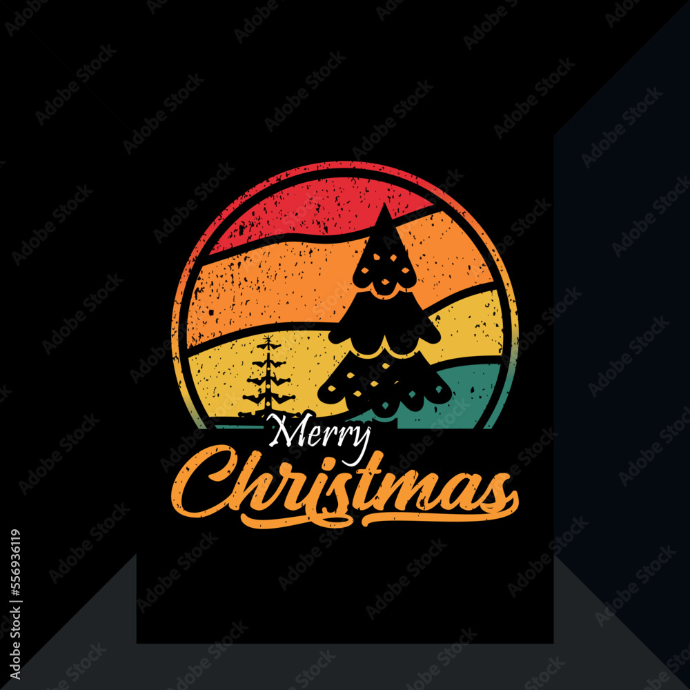 Unique Merry Christmas T-shirt Design