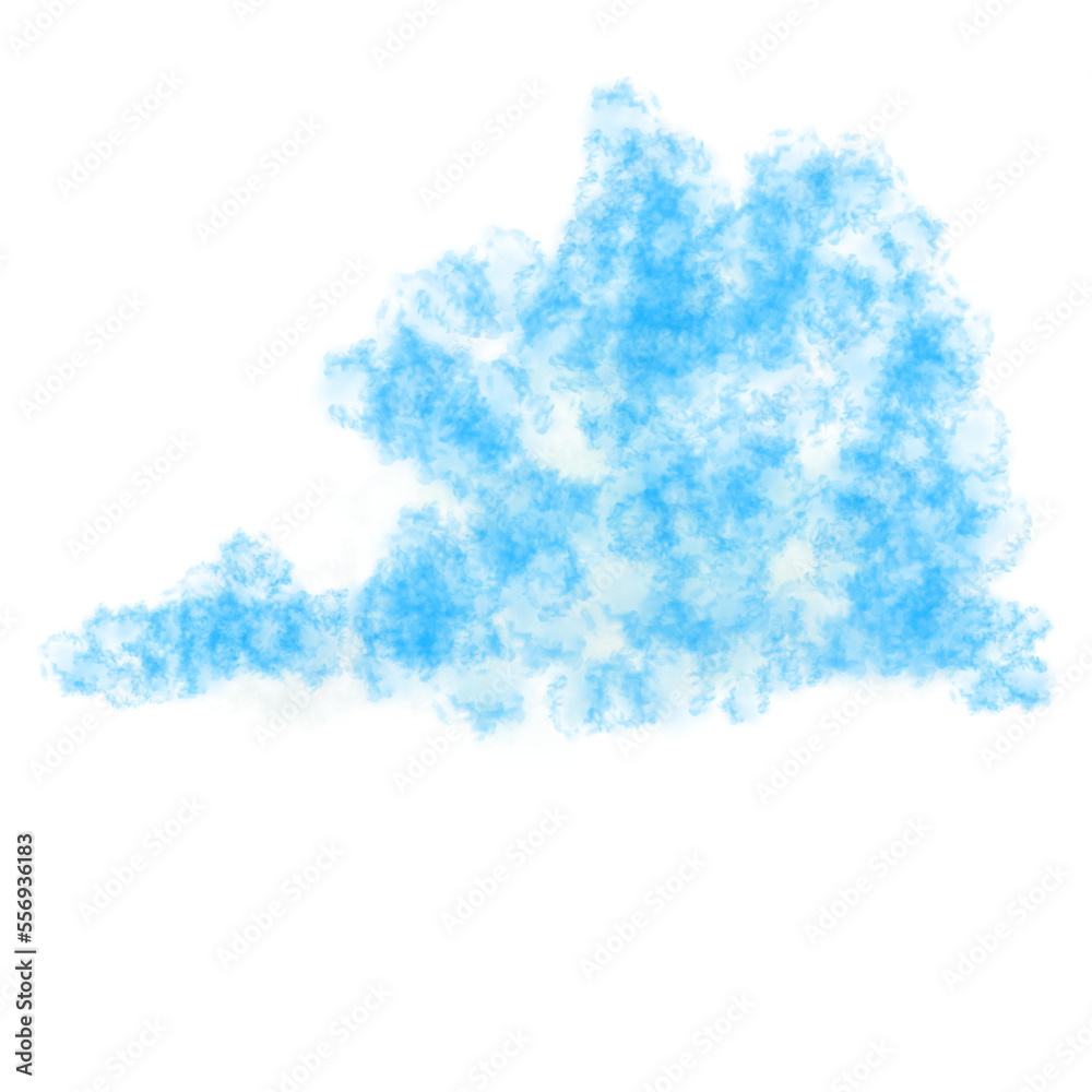 Fototapeta premium Blue clouds element. blue sky element