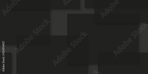 Abstract background with squares .  vector Illustration and graphic background abstract white and geometric texture, clean black color  grid squares lines and shiny groove of technology art .