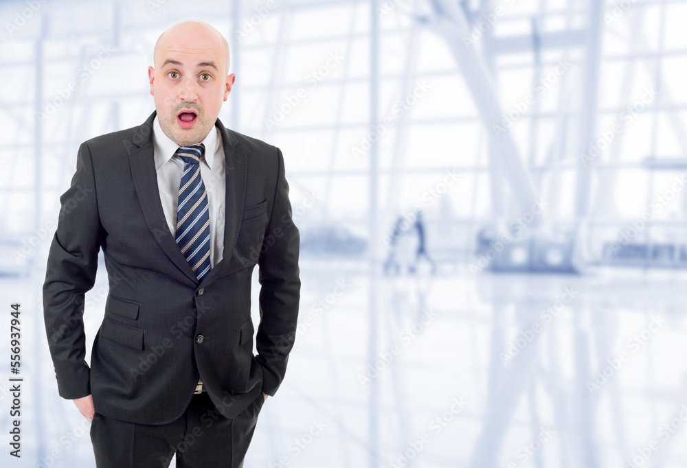 businessman surprised at the office businessman surprised at the office