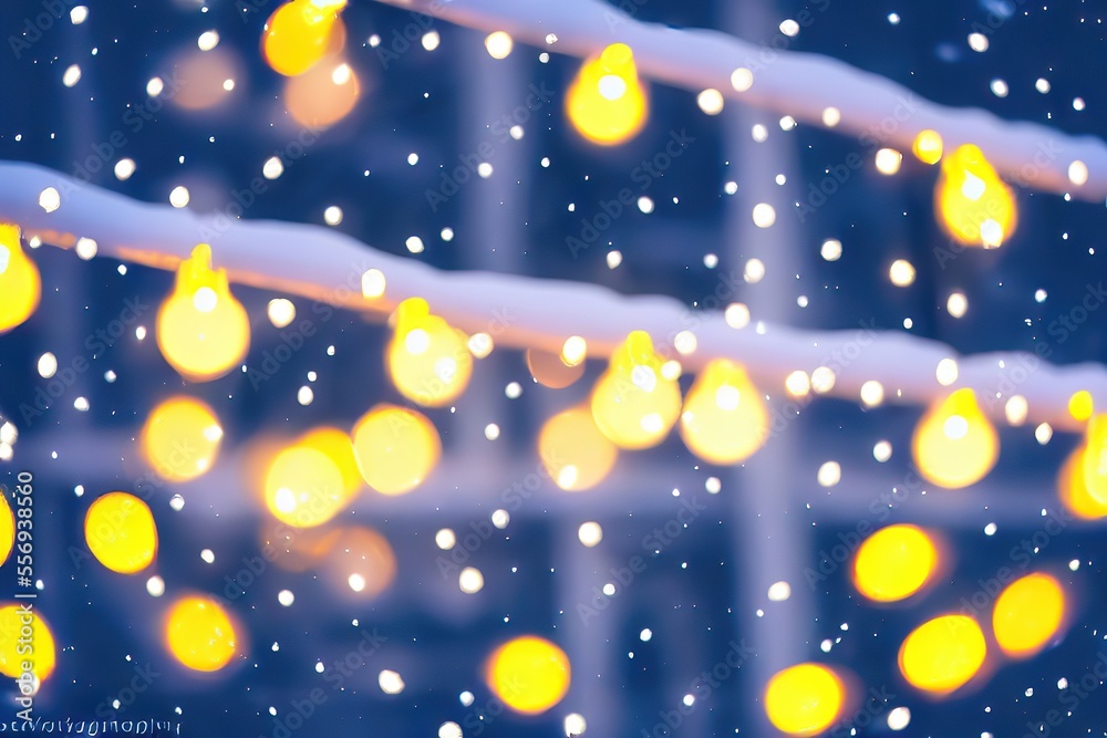 Sparkling and Glowing Holiday Atmosphere Generative AI
