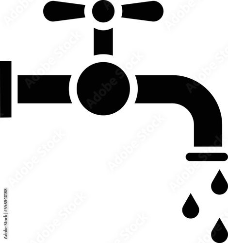 green water tap Vector Icon
