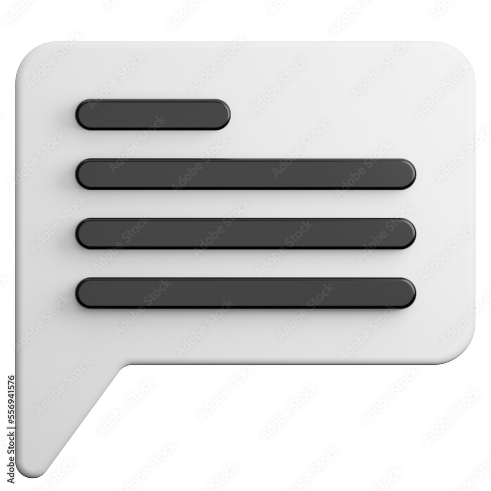 Message chatting 3d illustration Message chatting 3d illustration