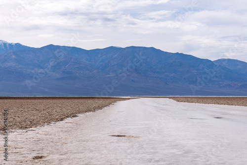 Badwater Basin in Death Valley  California. 282 feet bellow sea level.