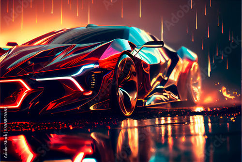 Fotografie Sports car of the future