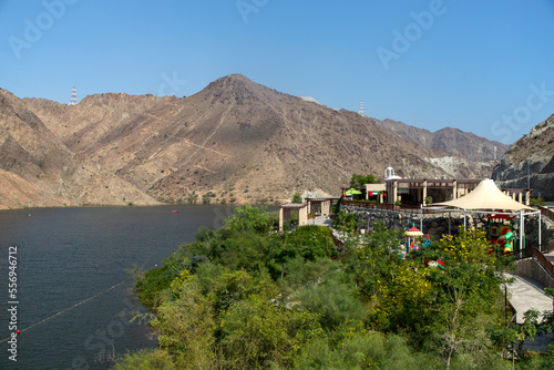 Al Rafisah Dam in city of Khor Fakkan in the United Arab Emirates