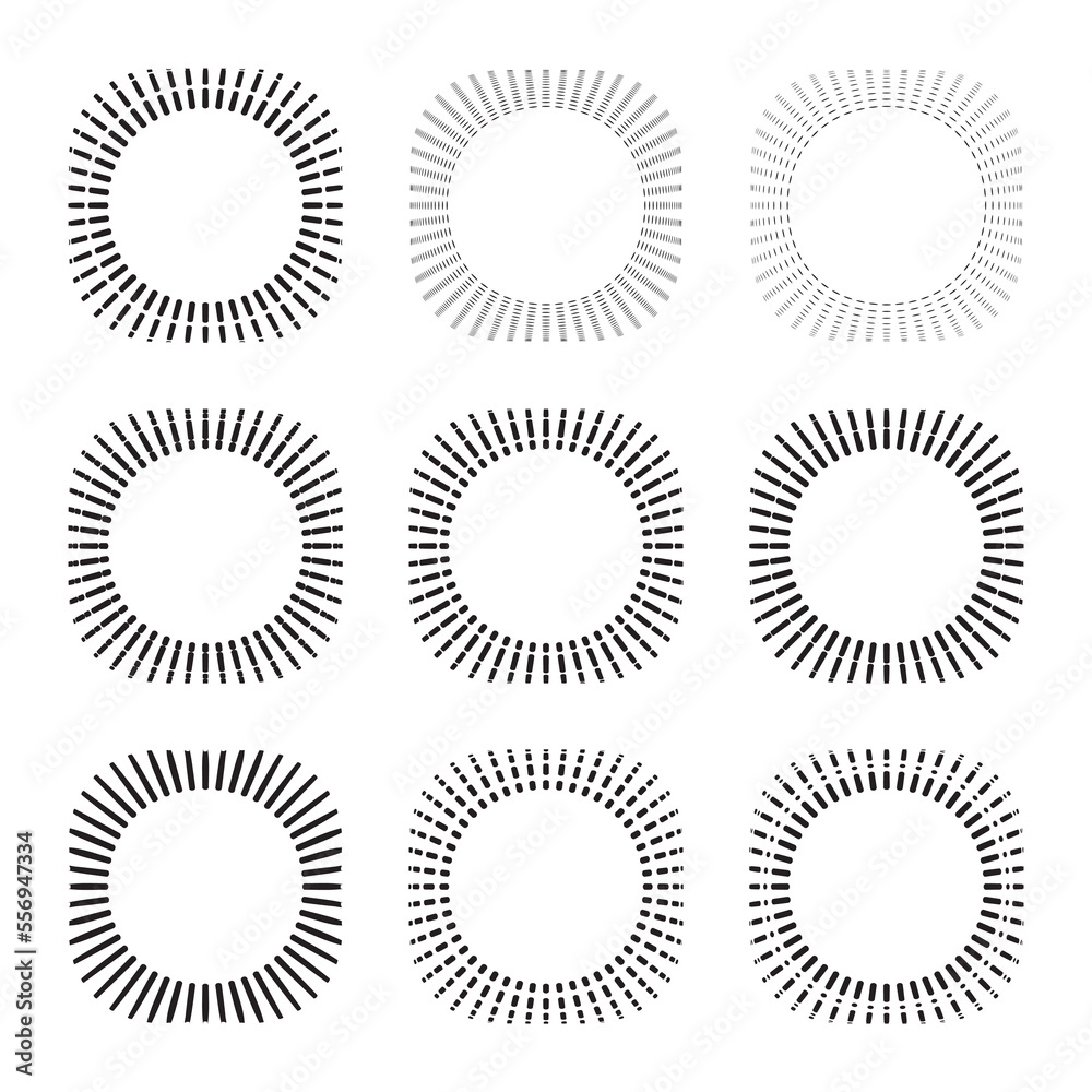 Fototapeta premium Vintage Sunburst, Black and White Sun Vector Icon, Bursting Sun Rays, Star Pictograph, Speed Lines