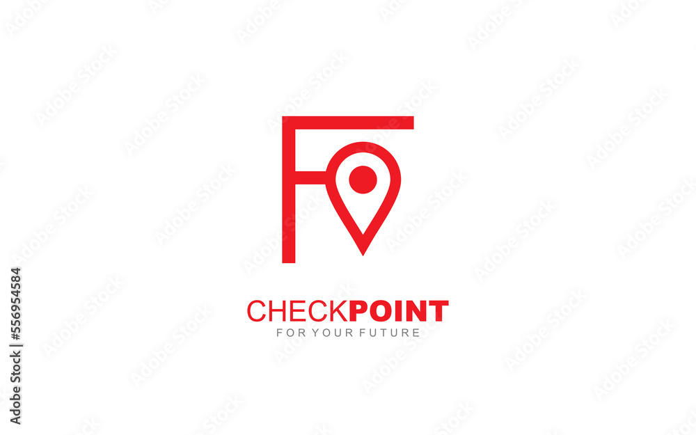 F logo point for identity. travel template vector illustration for your brand. F logo point for identity. travel template vector illustration for your brand.