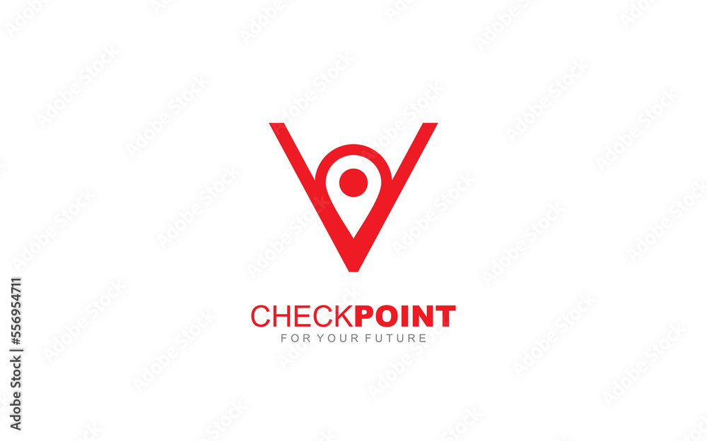 V logo point for identity. travel template vector illustration for your brand. V logo point for identity. travel template vector illustration for your brand.
